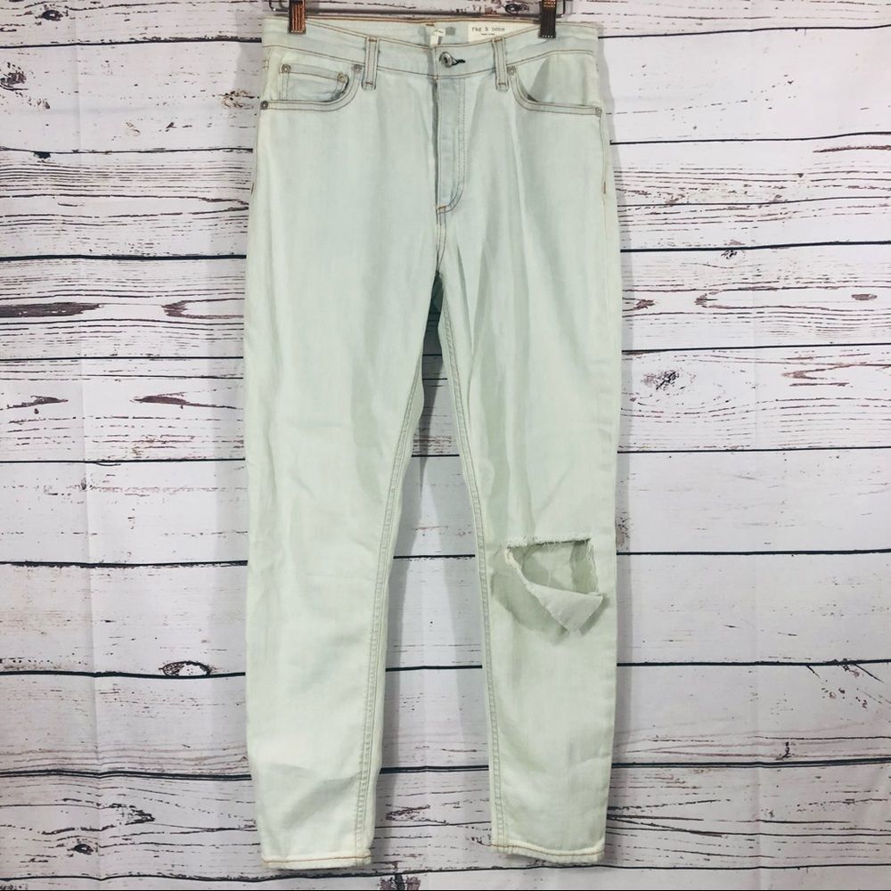 rag & bone Nina High-Rise Skinny Ankle Crop Stretch Jeans 26 - Picture 4 of 15